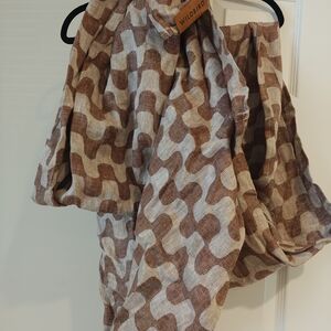 WildBird Geometric Ring Sling in Brown and Cream